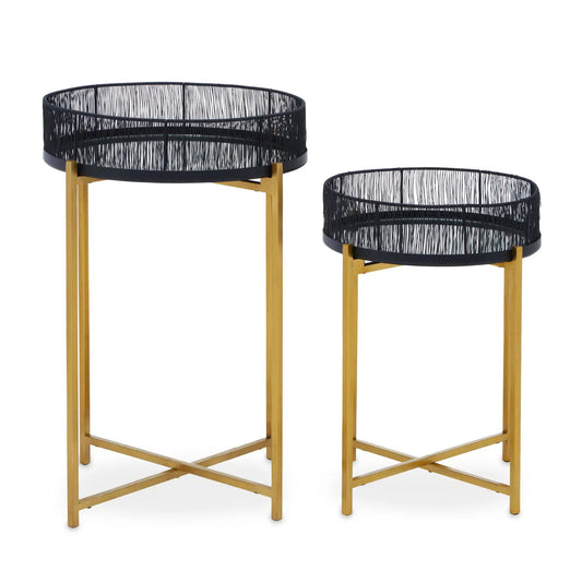 Solace Black Wire Tables