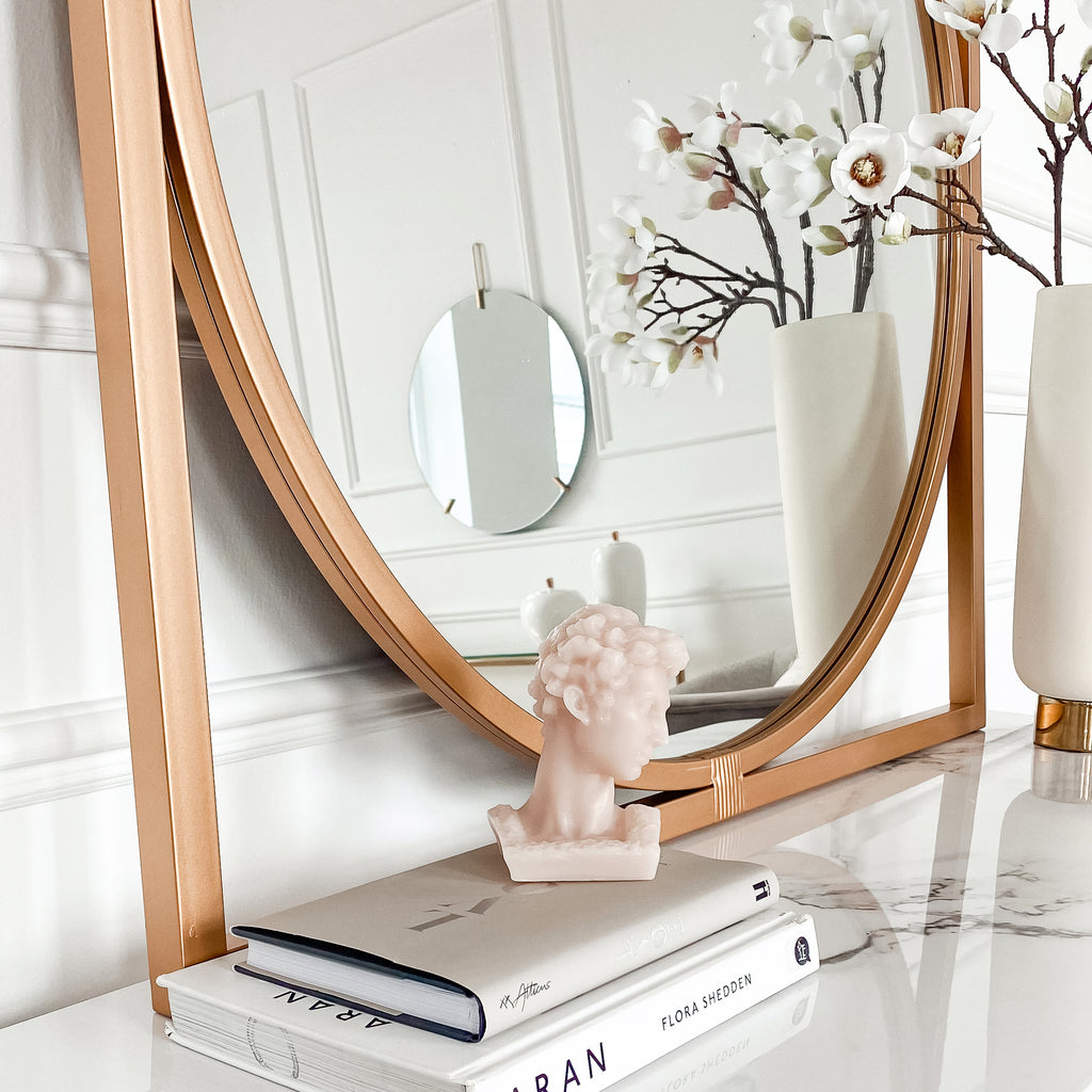 Orbit Bronze Framed Circle Mirror