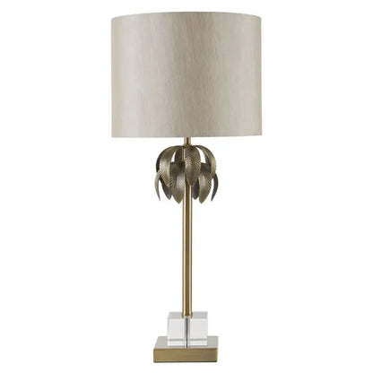 Brass Palm Table Lamp