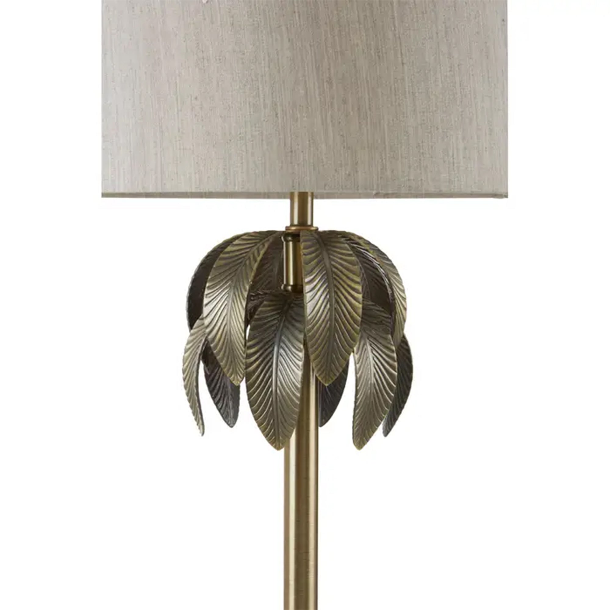 Brass Palm Table Lamp