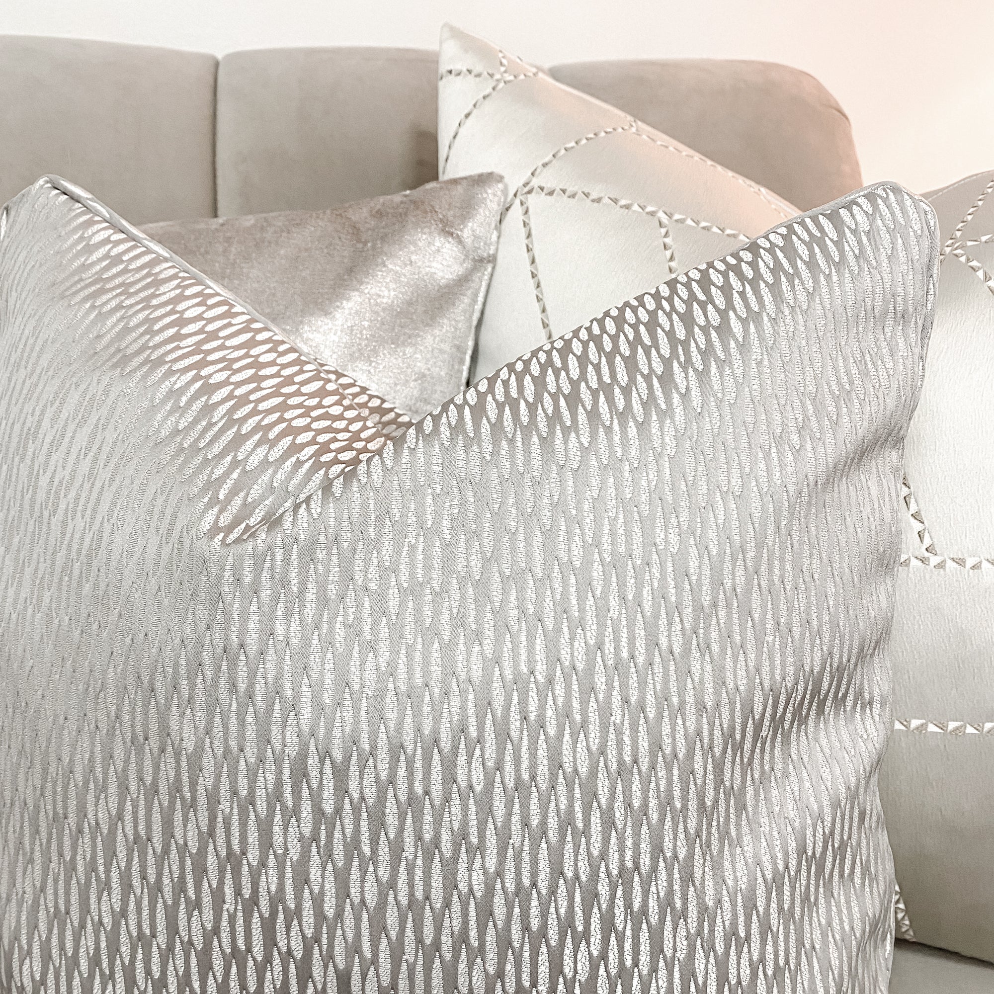 Astrid Silver Cushion