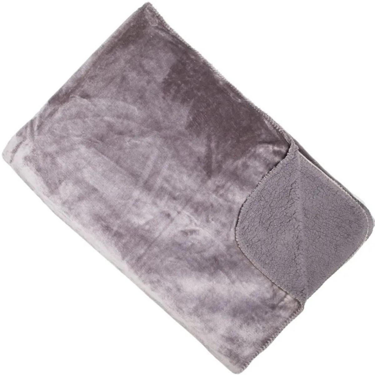 Malini Slate Cosy Shearling Throw