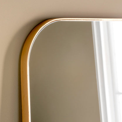 Curved leaner mirror  - Gold