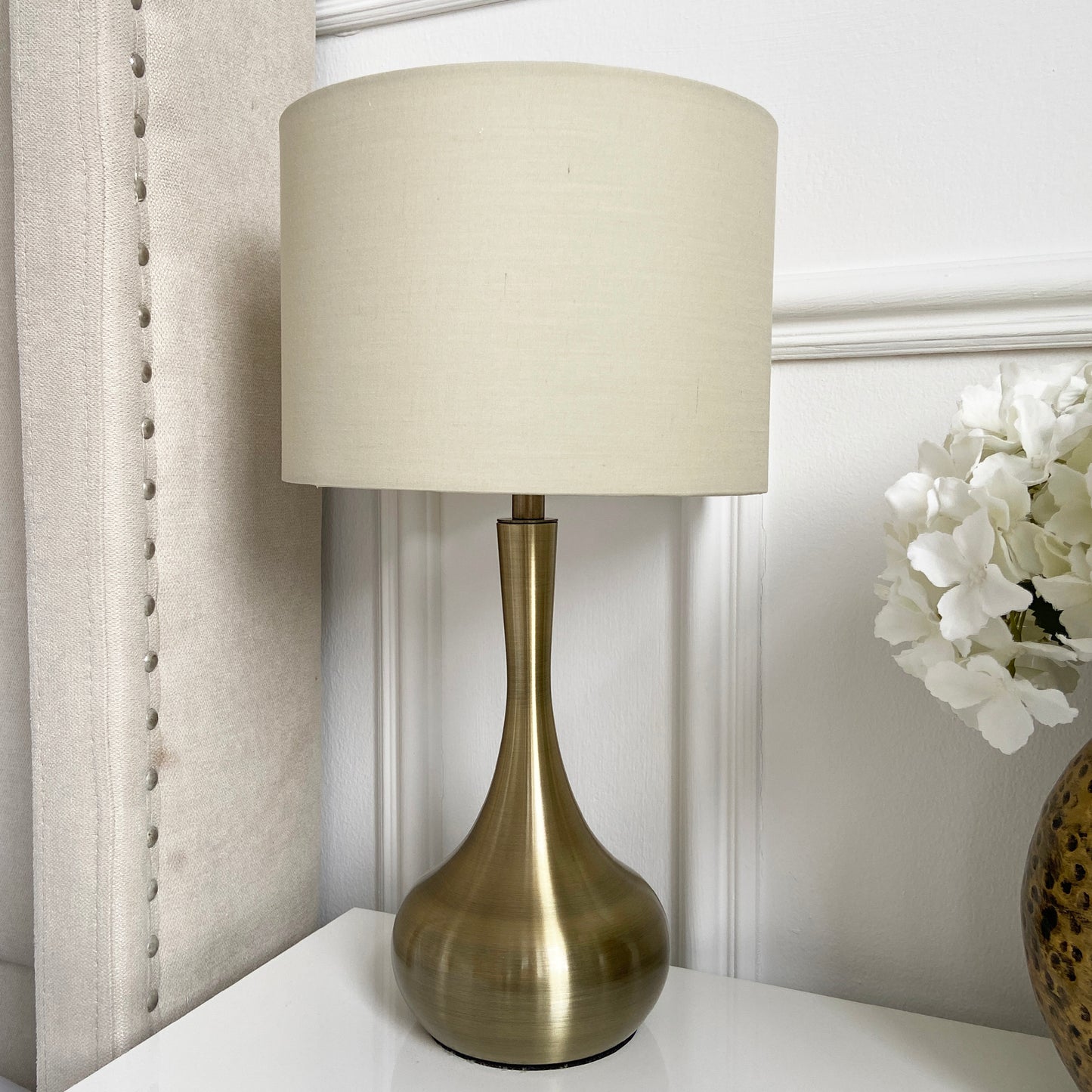 Autumn Brushed Satin Gold Dimming Touch Lamp