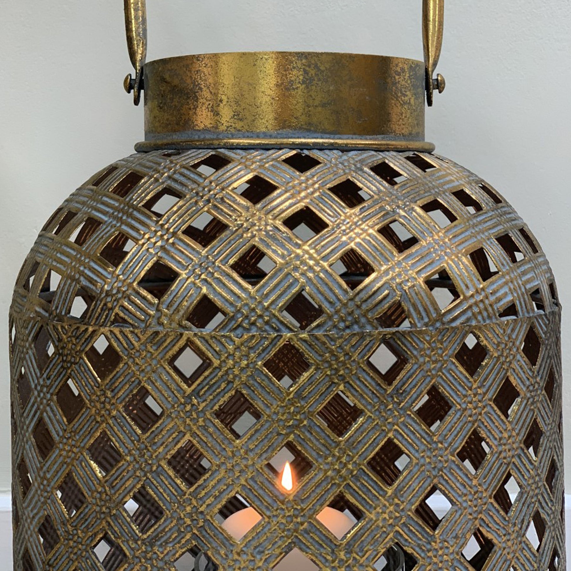 Bethany Antique Gold Lantern