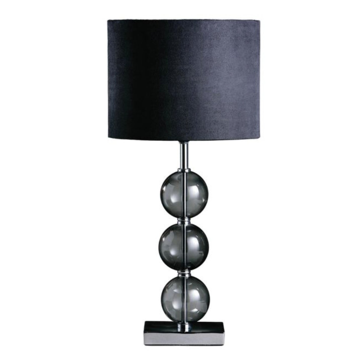 Black Cloud Table Lamp With Faux Suede Shade