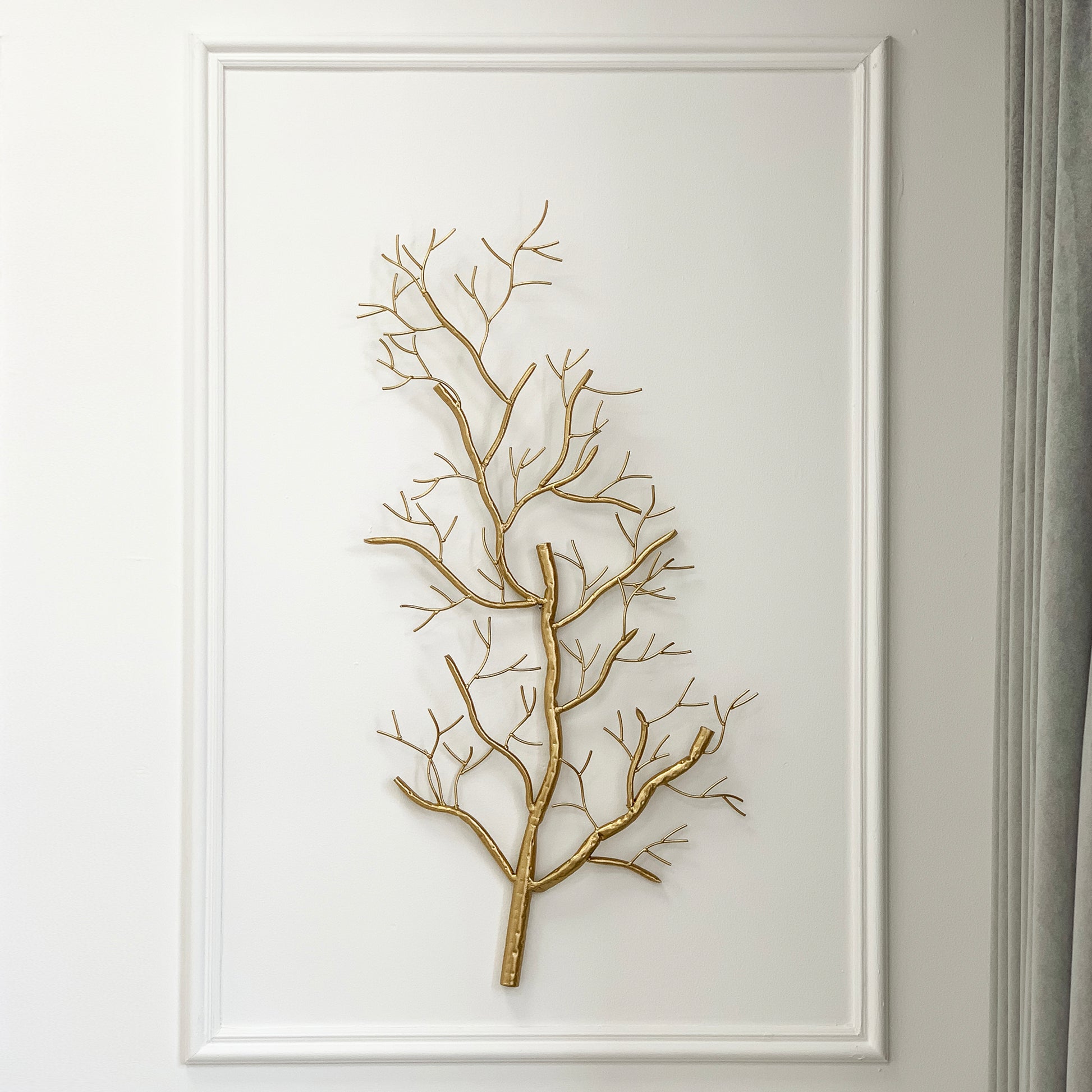 Gold Branch Metal Large Wall Sculpture