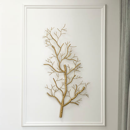 Gold Branch Metal Large Wall Sculpture