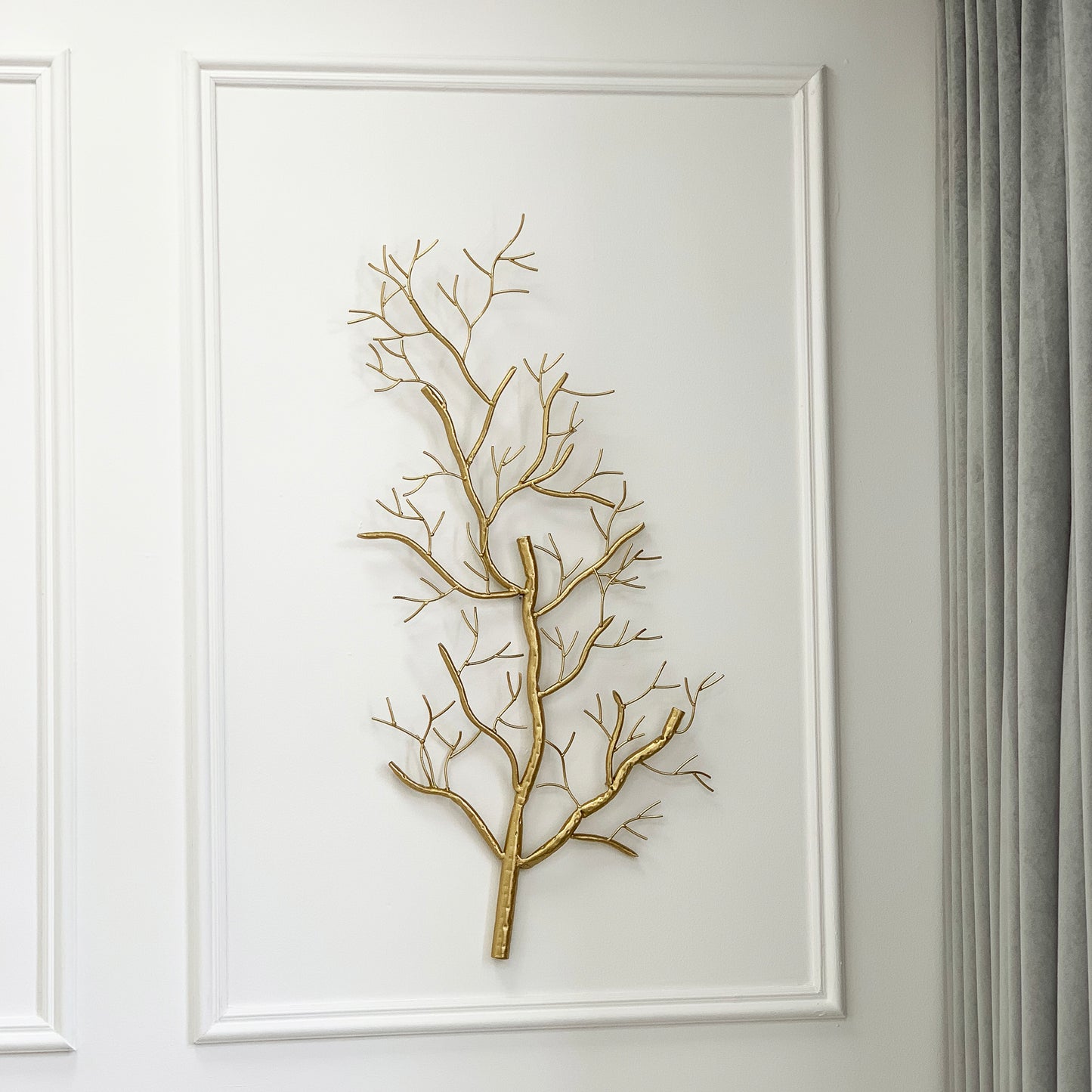 Gold Branch Metal Large Wall Sculpture