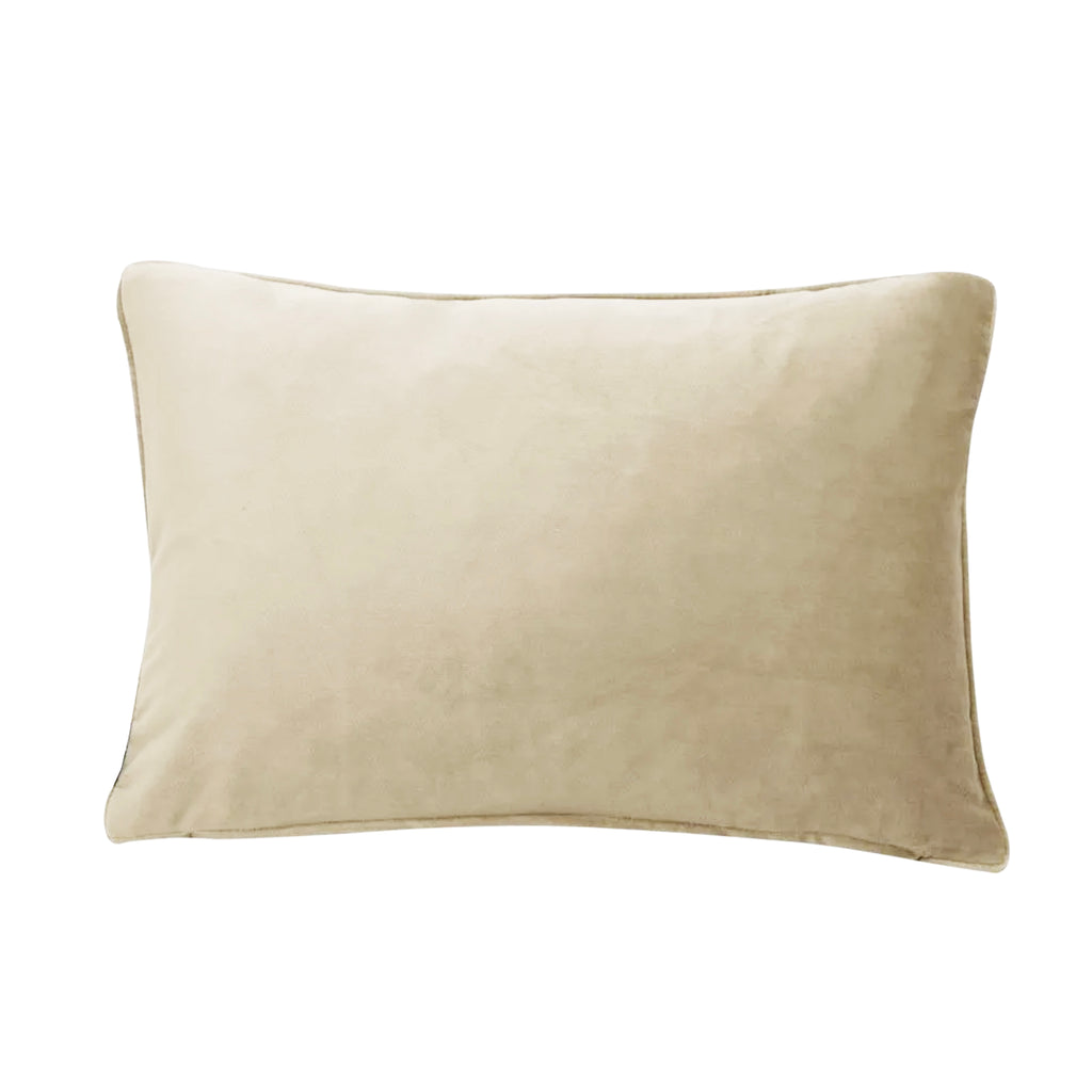 Champagne Velvet Rectangle Cushion