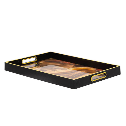 Black And Gold Shimmer Tray