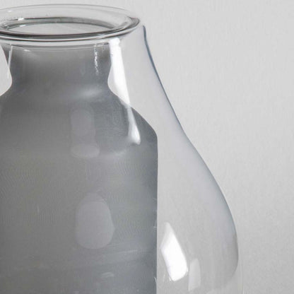 Ghost Grey Glass Vase