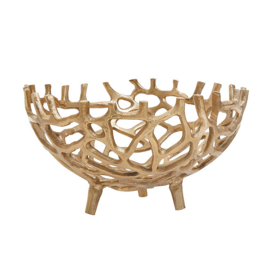 Organic Gold Sculptural Bowl