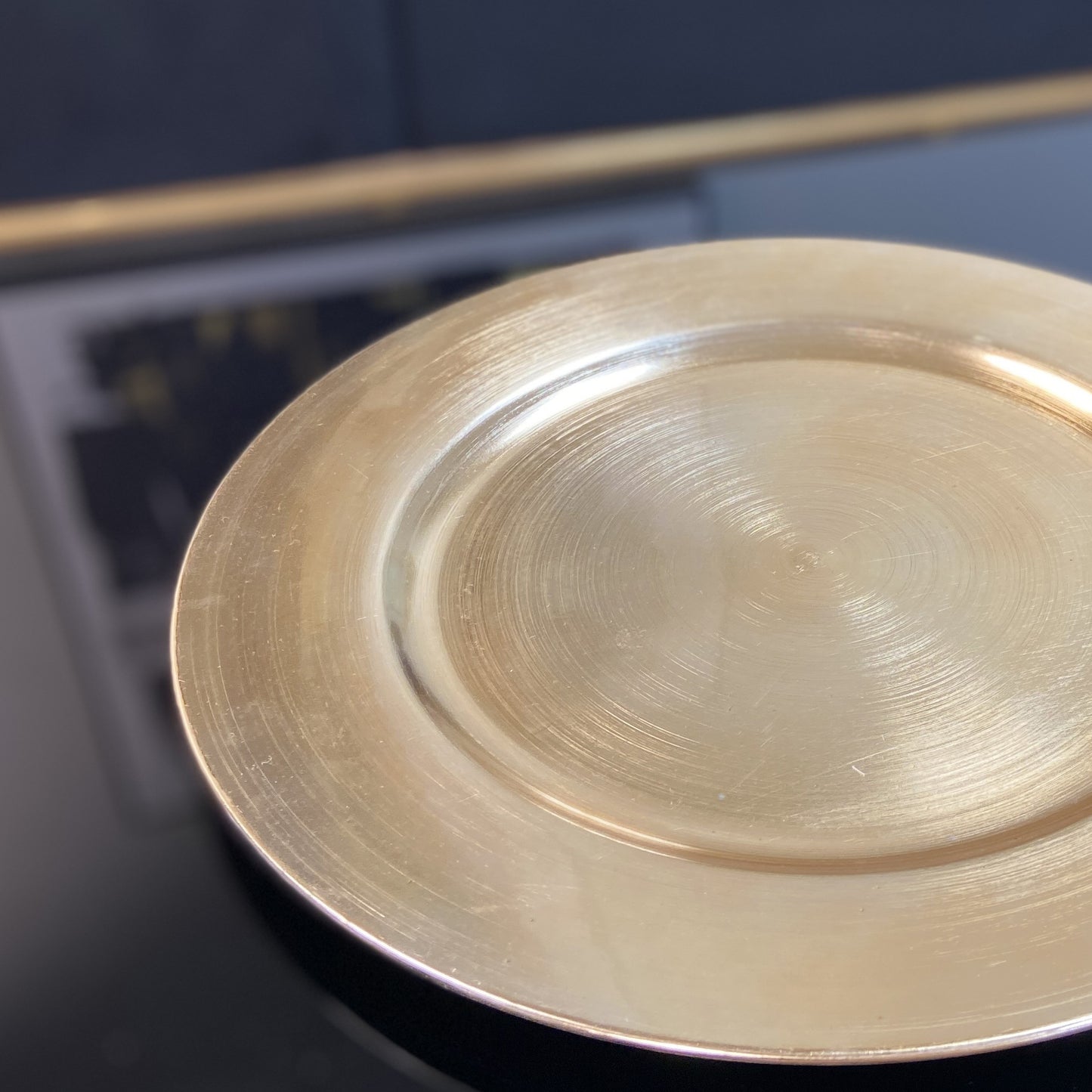 Amelia Glam Antique Gold Charger Plate