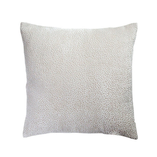 Nieve Large Cream Velvet Textured Cushion