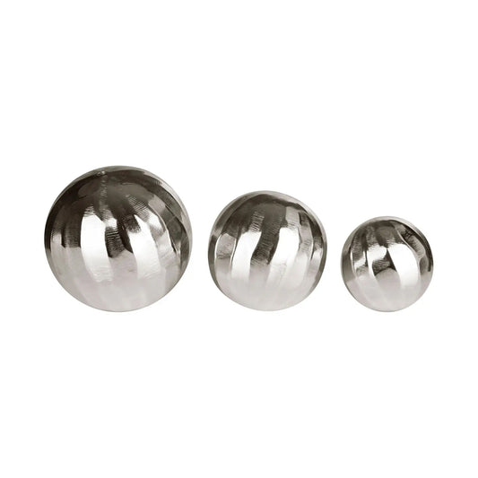 Silver Ball Ornament Set