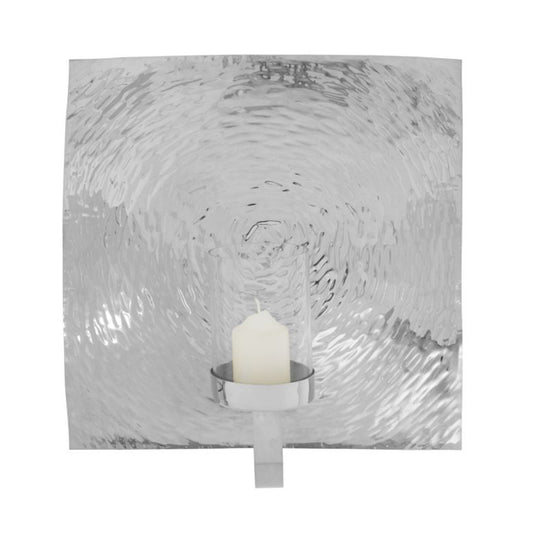 Silver Textured Wall Sconce