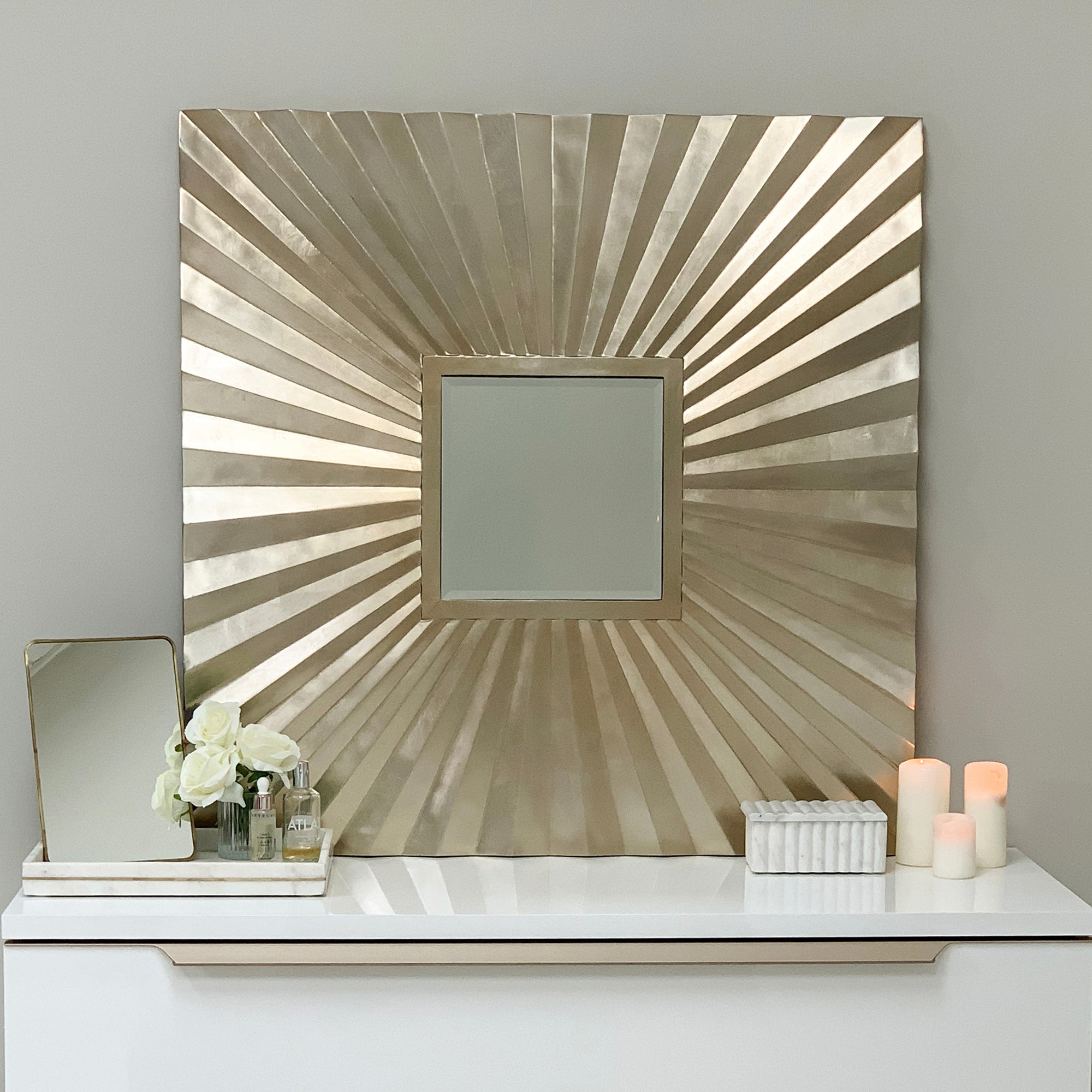 Starburst Mirror In Champagne Gold