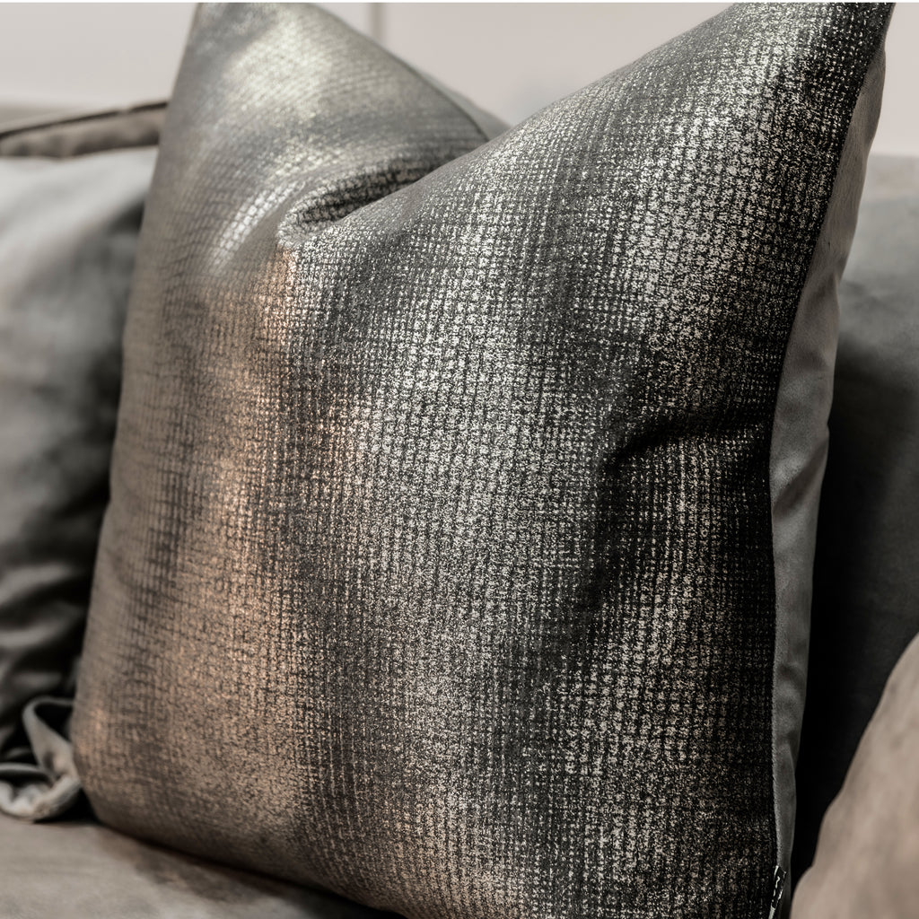 Ciara Champagne Wave Foil Cushion