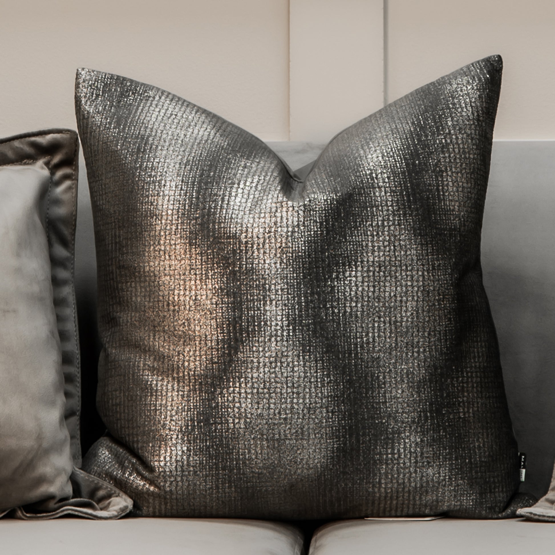 Ciara Champagne Wave Foil Cushion